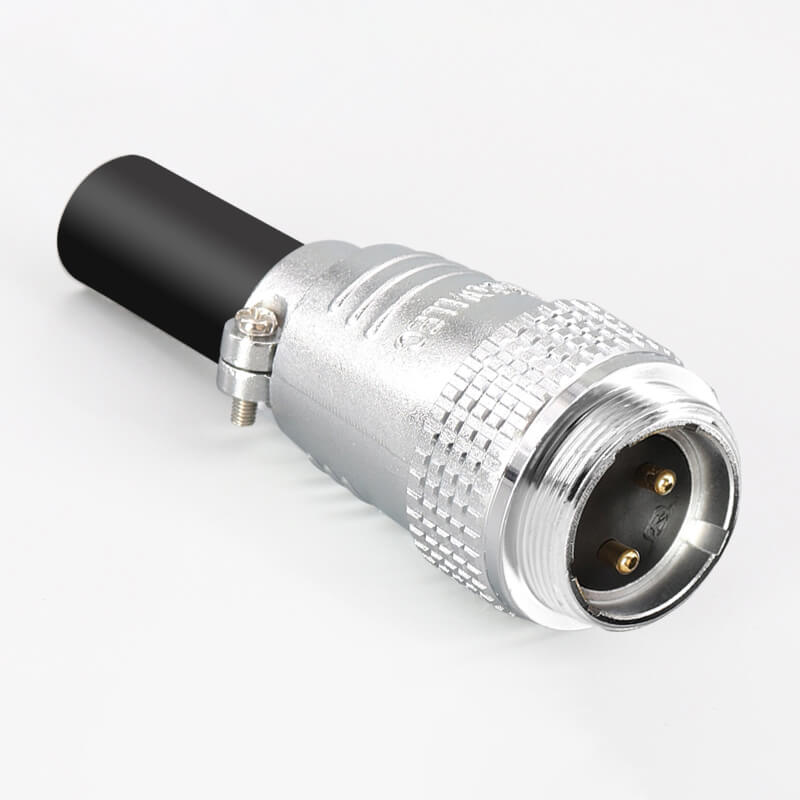 Elecbee TP28 2 Pin Male and Female Aviation Connectors Straight Metal Docking Cable Connector